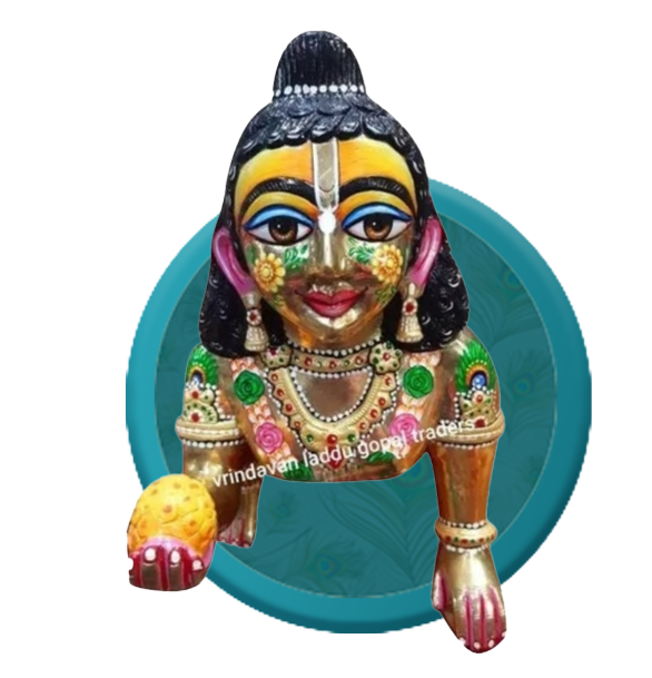  Brass Laddu Gopal Statue